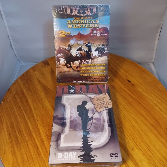 2 Set Bundle-The Great American Western and D-Day Remembered 2-DVDs Each Sealed - Picture 12 of 13